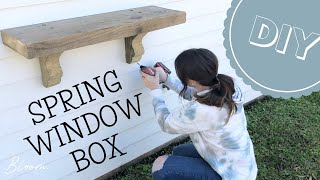 WINDOW BOX DIY | LANDSCAPE AND DECORATE WITH ME | Bloom Creative Co.