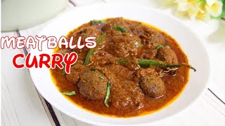 Mchuzi wa Meatballs wa kukaanga | Meatballs Curry