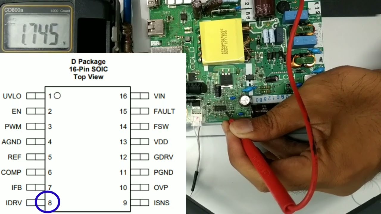Point test ic pwm Backlight Tv Led TPS61197
