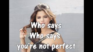 Selena gomez who says lyrics fandemaiteyselena back up channel.like
this page on facebook -
http://www.facebook.com/we.love.you.selly.forever and subscribe.f...