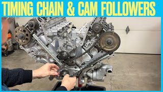 Ford 4.6L 32 Valve Timing Chain &amp; Cam followers Installation (Part 15)