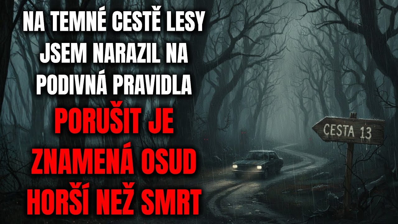 NA TEMNÉ CESTĚ LESY JSEM NARAZIL NA PODIVNÁ PRAVIDLA. PORUŠIT JE NENÍ DOBRÝ NÁPAD! - Creepypasta CZ