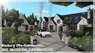 BLOXBURG: No-Gamepass Big Modern Farmhouse Speedbuild | Roblox House Build BLOXBURG: No-Gamepass Big Modern Farmhouse Speedbuild | Roblox House Build