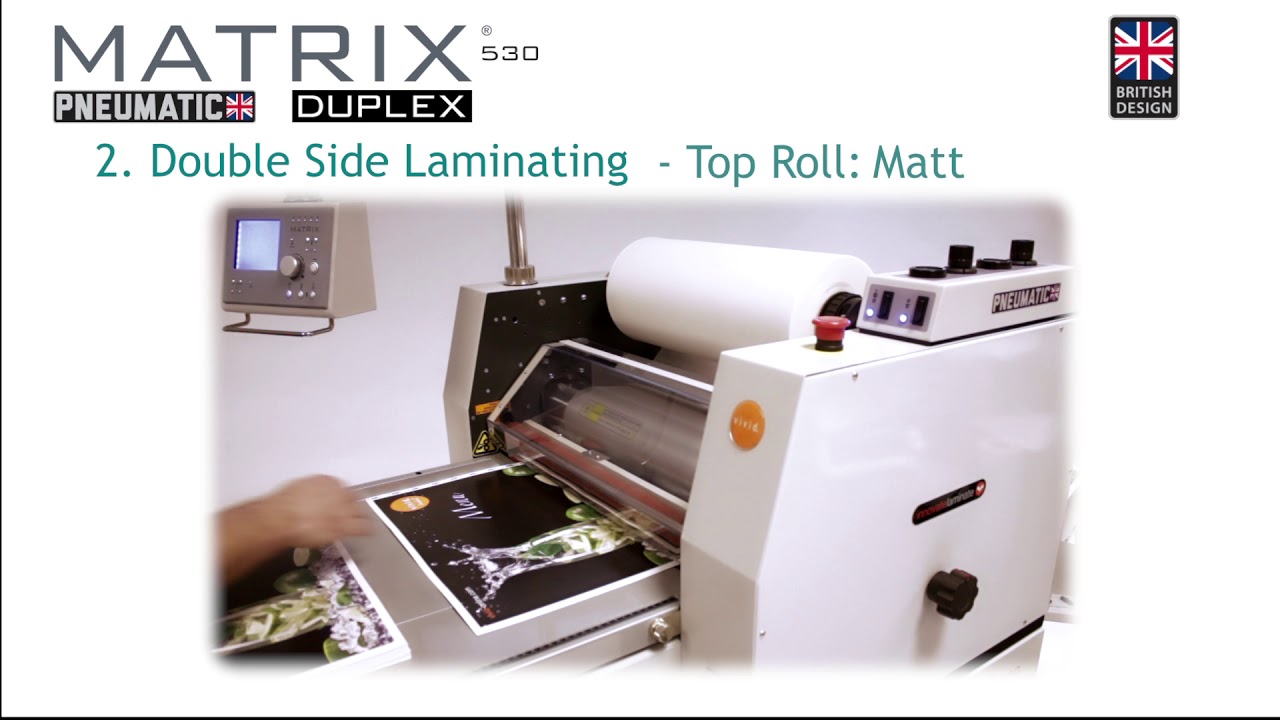 Matrix MX530DP Duplex Double Sided Laminator Foiling Machine UK from