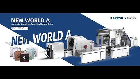 Ounuo A400 square bottom paper bag making machine with twisted handle online shopping bag shoes bag