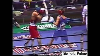 Oleg Saitov vs Serhiy Dzyndzyruk, the 1997 World championships final (67 kg)