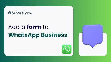 Add Your WhatsForm to WhatsApp | Share Form inside WhatsApp Business | WhatsForm Tutorial