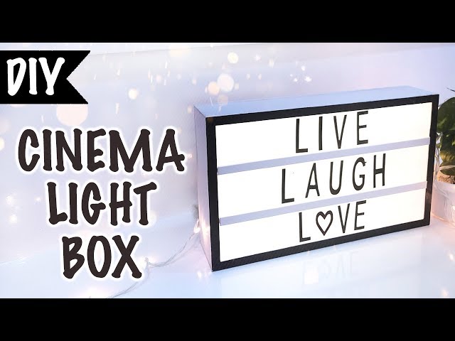 DIY Cinema Light Box: Make Your Very Own Fun Messages »