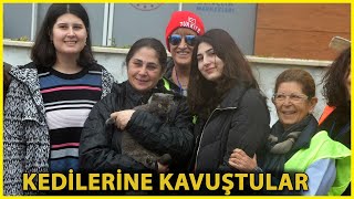 Deprem Sonrası Kaybettikleri Kedileri Tarçına 29Uncu Günde Kavuştular