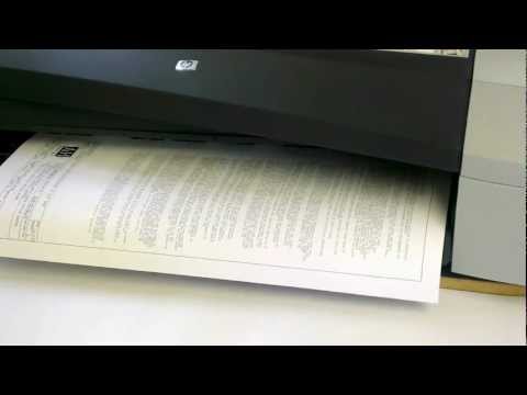 HP designjet 111 a1 printer review / speed test.