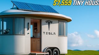 No — the “$7,559 Tesla Tiny House” is a viral hoax, not a real Tesla