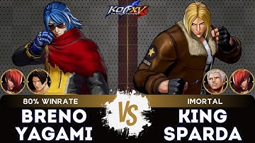 KOF XV ▰ BRENO YAGAMI (Krohnen/Kim/Iori) 🆚 KING SPARDA (Yashiro/Terry/Iori) 🎞️Replay Match - 12/25