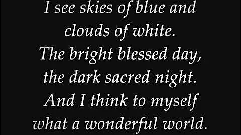 Louis Armstrong - What A Wonderful World (Lyrics) - DayDayNews