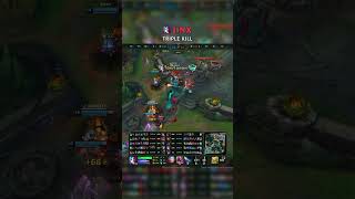 Jinx TRIPLE KILL | KR Master Patch 26.15 #shorts