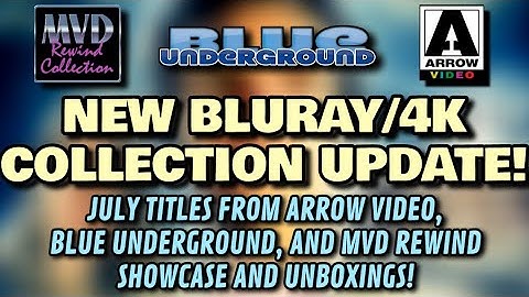 NEW Bluray/4K Collection UPDATE! | Unboxings For Arrow Video, Blue Underground, And MVD Rewind!