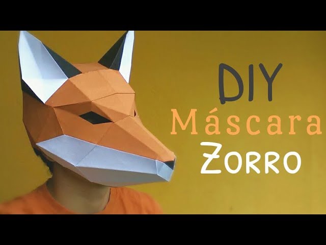 bar Naturaleza Decir a un lado Cómo hacer una Máscara de Zorro con Papel opalina | Momuscraft - YouTube