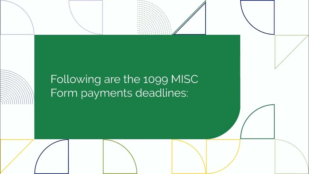 Form 1099 MISC Payments Deadlines YouTube Form 1099 MISC Payments Deadlines YouTube