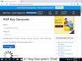 Create pgp key online