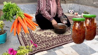 Spring cooking of Carrot Jam and Delicious Cake! Life in the village