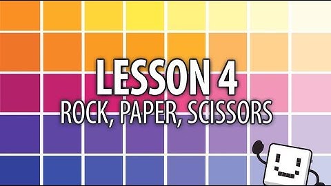 Code Cube Lesson 4: Rock, Paper, Scissors