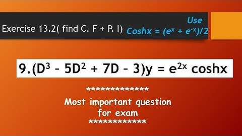 Bs Grewal Exercise 13.2 question 9 explained.
