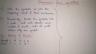 4. Shannon Fano coding problems in English| Shannon Fano algorithm example Data Compression multimed