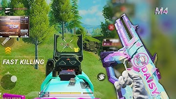 FAST ADS + NO RECOIL + LONG RANGE M4 BEST GUNSMITH CODM BR | CODM BR GAMEPLAY 