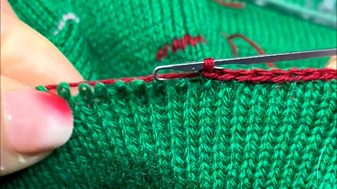 The Simplest Way to Hem a Sweater Using Crochet YouTube