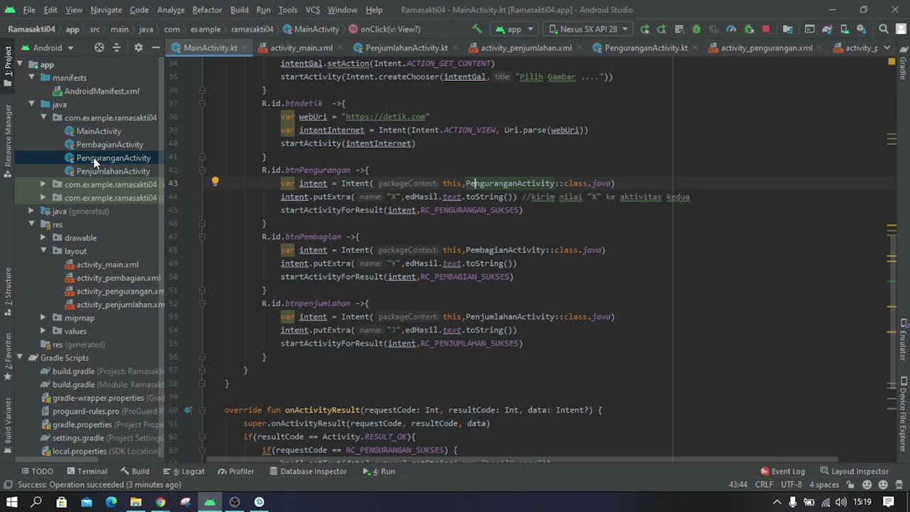 intent android studio include intent android studio include