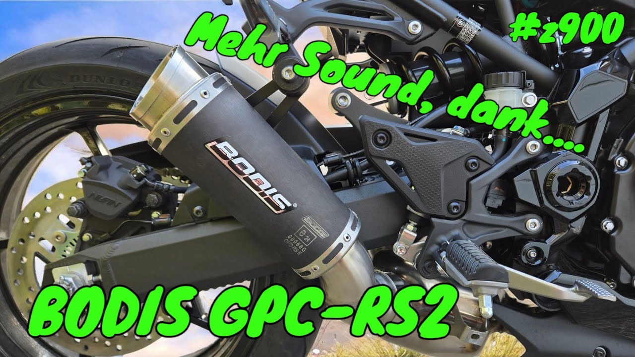 BODIS GPC RS2 - Finally a cool muffler for my 2025 Z900 | Now in