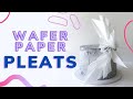 Wafer Paper Pleats // Modern Cake Wafer Paper Decorations // Tutorial