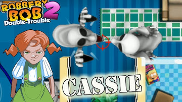 Use Cassie Costume Vs Mario Ghost Gameplay Perfect All Levels - Robbery Bob 2 - Part 17