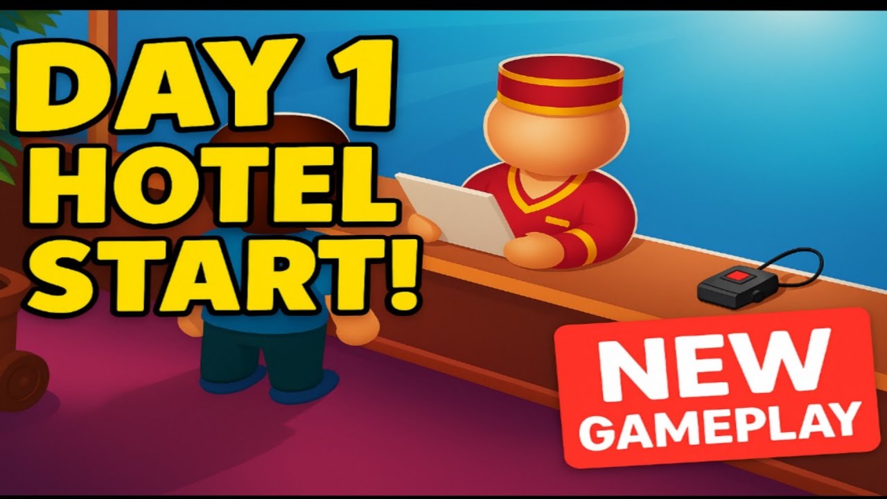 "My Hotel Gameplay | Day 1 🏨 First Experience!" |The Rizing gamerz |
