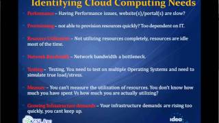 Cloud Computing -- Use Cases & Best Practices