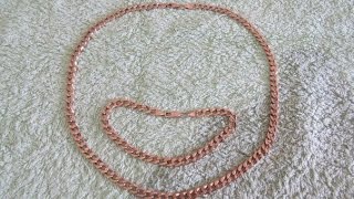 Золотая цепь и браслет панцирного плетения / Обзор цепочки