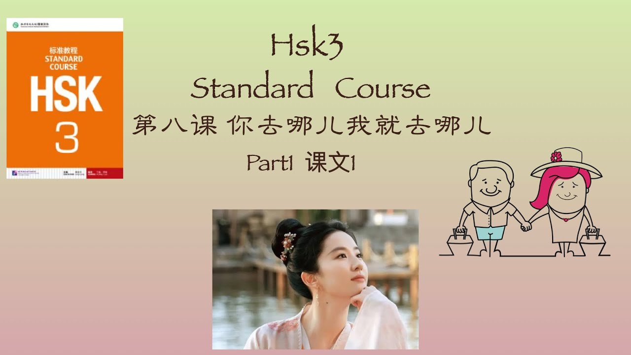 Chinese HSK3 Standard Course /Lesson8《你去哪儿我就去哪儿》上/Vocabulary +Grammar +Text+Exercise