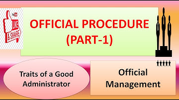 OFFICE PROCEDURE(PART-1)
