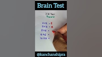 IQ test | brain test | maths puzzle #shorts #trending #youtubeshorts #viral #kanchanshipra #puzzles