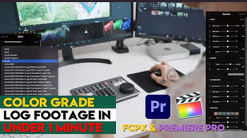 How to Color Grade ANY LOG in UNDER 1 MINUTE! | FCPX & Premiere Pro with Cinema Grade