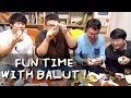 My Korean friends try BALUT for the first time | They said NO ! when I gave them.