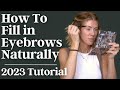 How to fill in eyebrows naturally  2023 tutorial