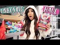 HUGE unboxing haul!! iphone 11 pro + lifetime supply of candy!