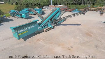 2016 Powerscreen Chieftain 1400 Track Screening Plant