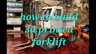 3d printed rc forklift Lvov AP-4045 speed build DIY 1/10 print