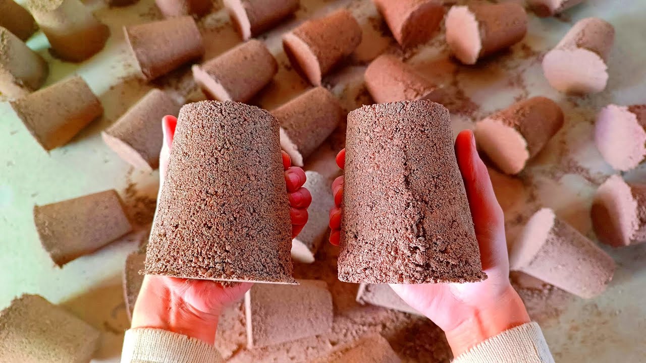 ❣️ New 🎥 Thick Glasses Gritty Red Dirt Super Crispy🤤 Dry Floor Crumbling Relaxing💆 Sounds📢