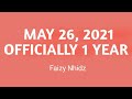 1 year in youtube  people behind my success  thank you  faizy nhidz