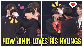 How BTS Jimin loves His Hyungs screenshot 3