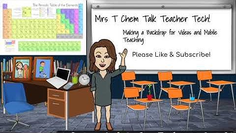 Making a Super Easy Physical Backdrop for Videos or Live Teaching Mrs. T