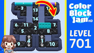 Color Block Jam Level 701 Solution Walkthrough