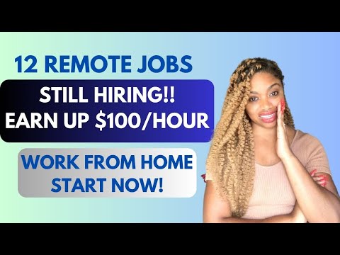 ?️12 REMOTE JOBS STILL HIRING (9/11-9/14)- UP TO $100 PER HOUR! #THROWITBACKTHURSDAY